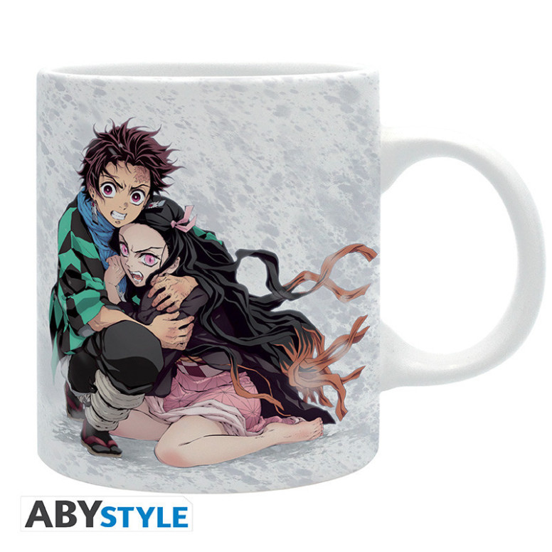 ABYstyle - Guardianes de la Noche (Kimetsu no Yaiba) - Taza 320 ml - Tanjiro & Nezuko