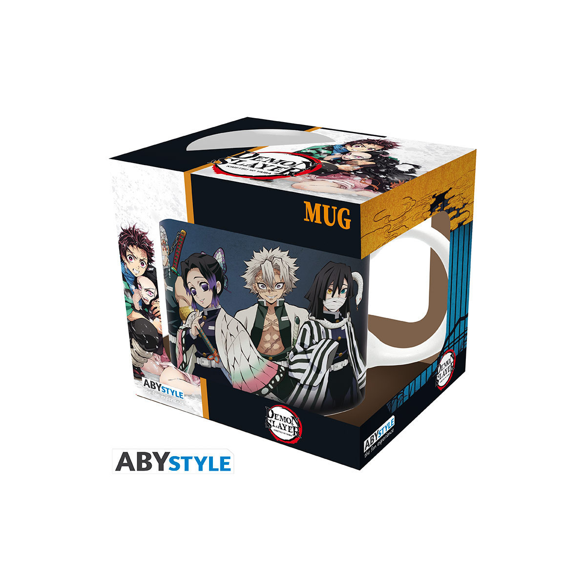 ABYstyle - Guardianes de la Noche (Kimetsu no Yaiba) - Taza 320 ml - Pilares