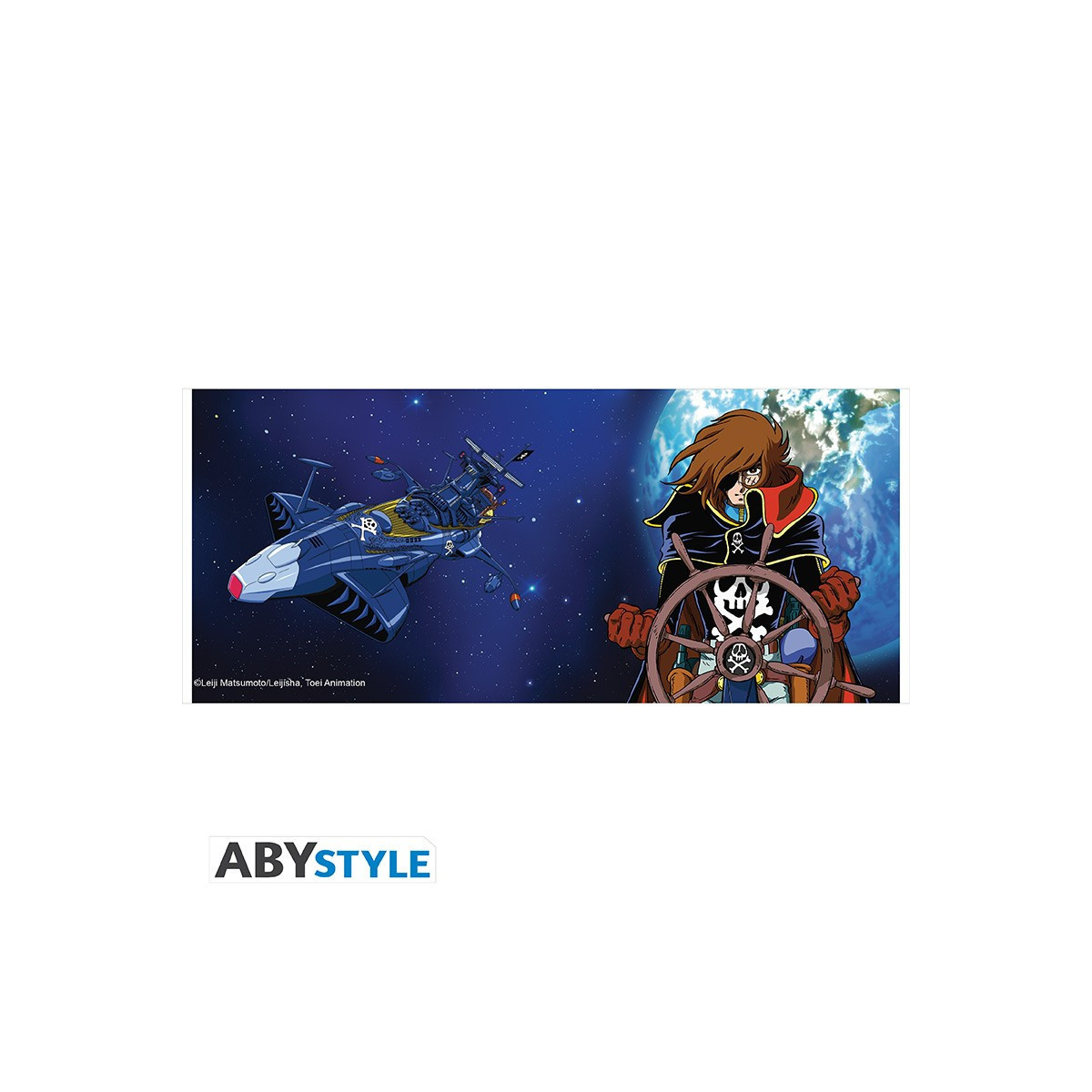 ABYstyle - Albator - Taza 320 ml - Albator y Nave - Capitán Harlock Pirata Espacial