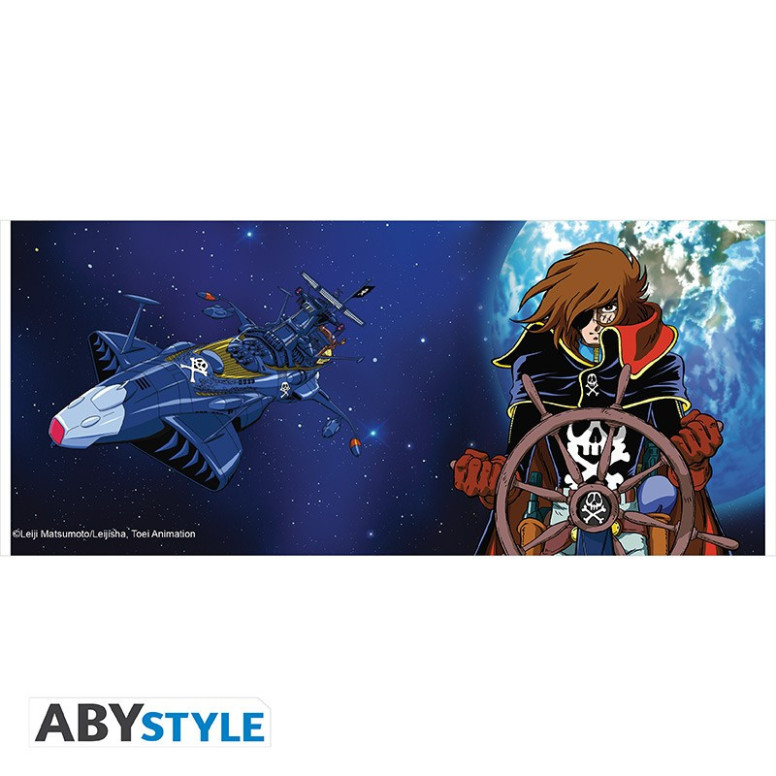 ABYstyle - Albator - Taza 320 ml - Albator y Nave - Capitán Harlock Pirata Espacial
