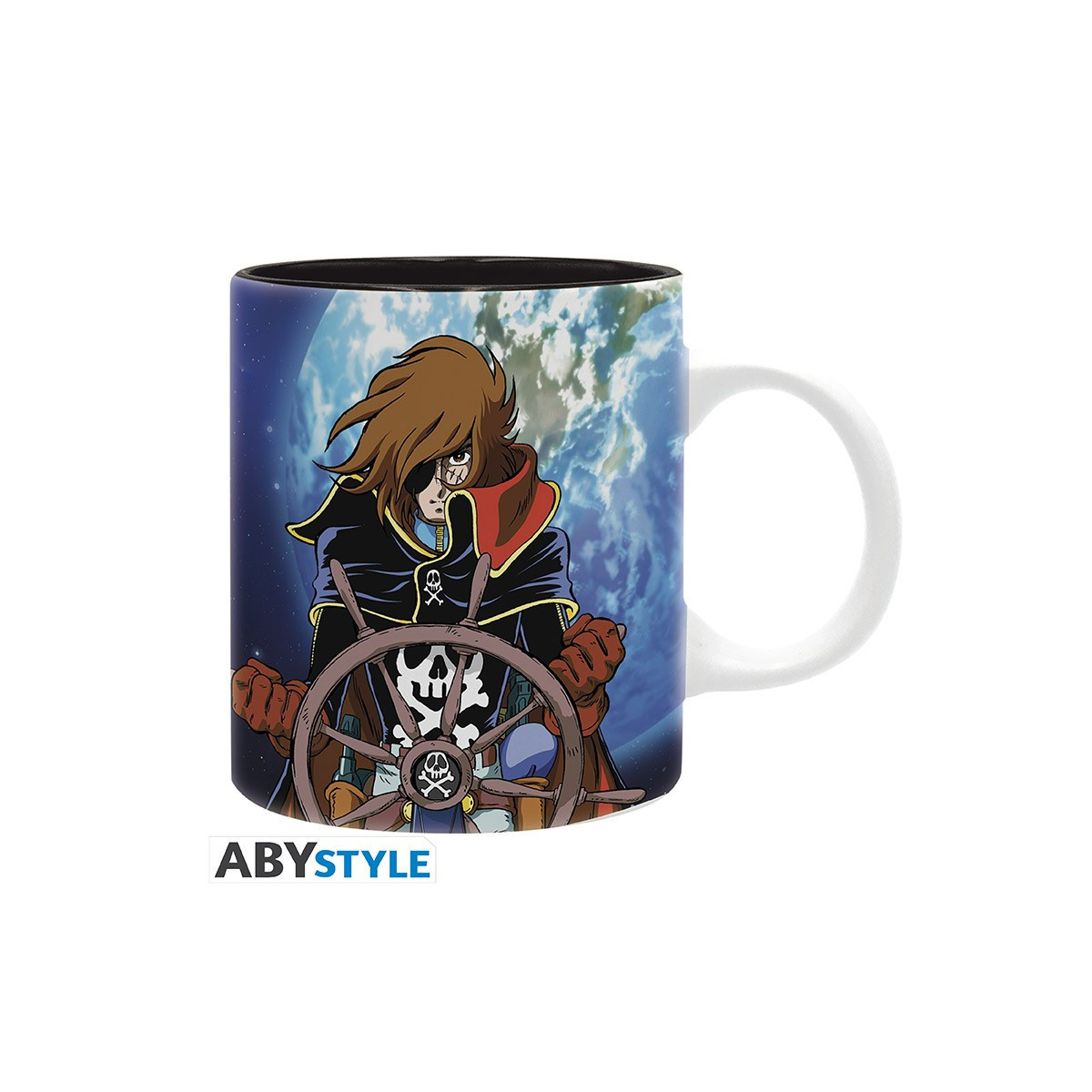 ABYstyle - Albator - Taza 320 ml - Albator y Nave - Capitán Harlock Pirata Espacial
