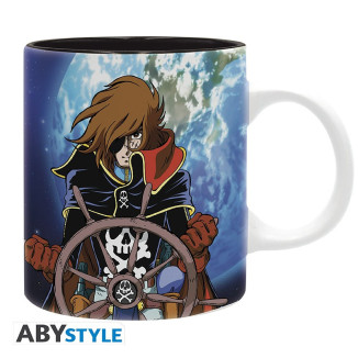 ABYstyle - Albator - Taza 320 ml - Albator y Nave - Capitán Harlock Pirata Espacial