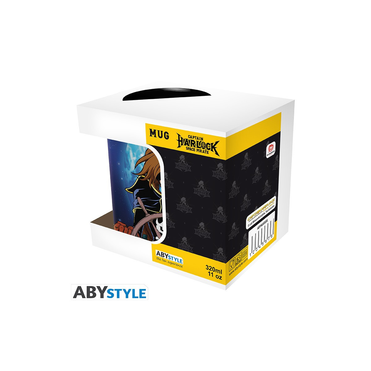 ABYstyle - Albator - Taza 320 ml - Albator y Nave - Capitán Harlock Pirata Espacial