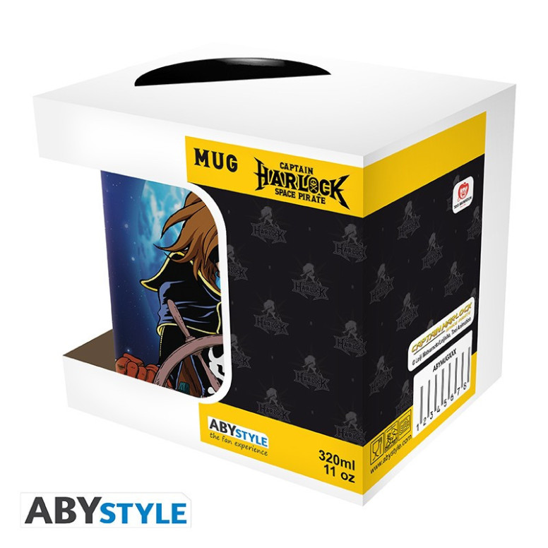 ABYstyle - Albator - Taza 320 ml - Albator y Nave - Capitán Harlock Pirata Espacial