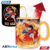 ABYstyle - One Piece - Taza Termo-reactiva 460 ml - Luffy & Sabo