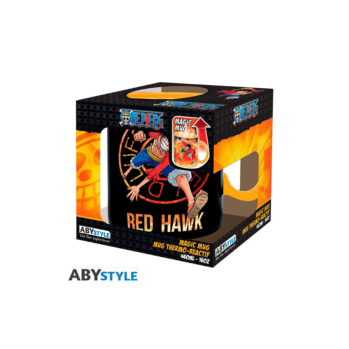 ABYstyle - One Piece - Taza Termo-reactiva 460 ml - Luffy & Sabo