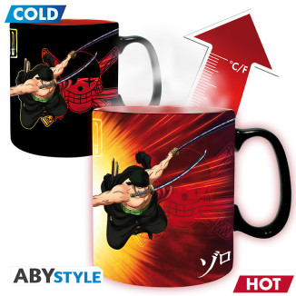 ABYstyle - One Piece - Taza Termo-reactiva 460 ml - Zoro & Sanji