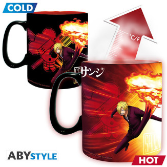 ABYstyle - One Piece - Taza Termo-reactiva 460 ml - Zoro & Sanji
