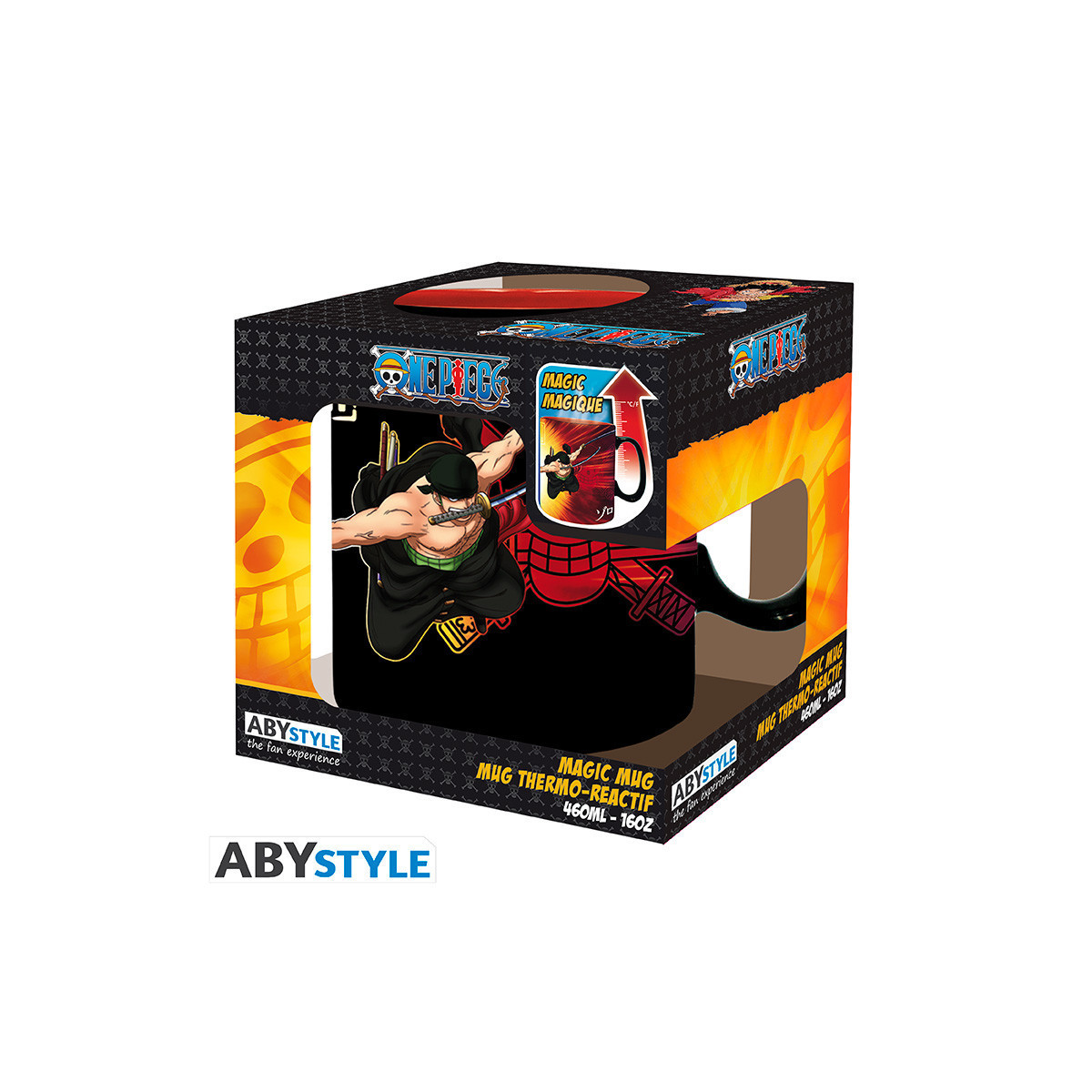 ABYstyle - One Piece - Taza Termo-reactiva 460 ml - Zoro & Sanji