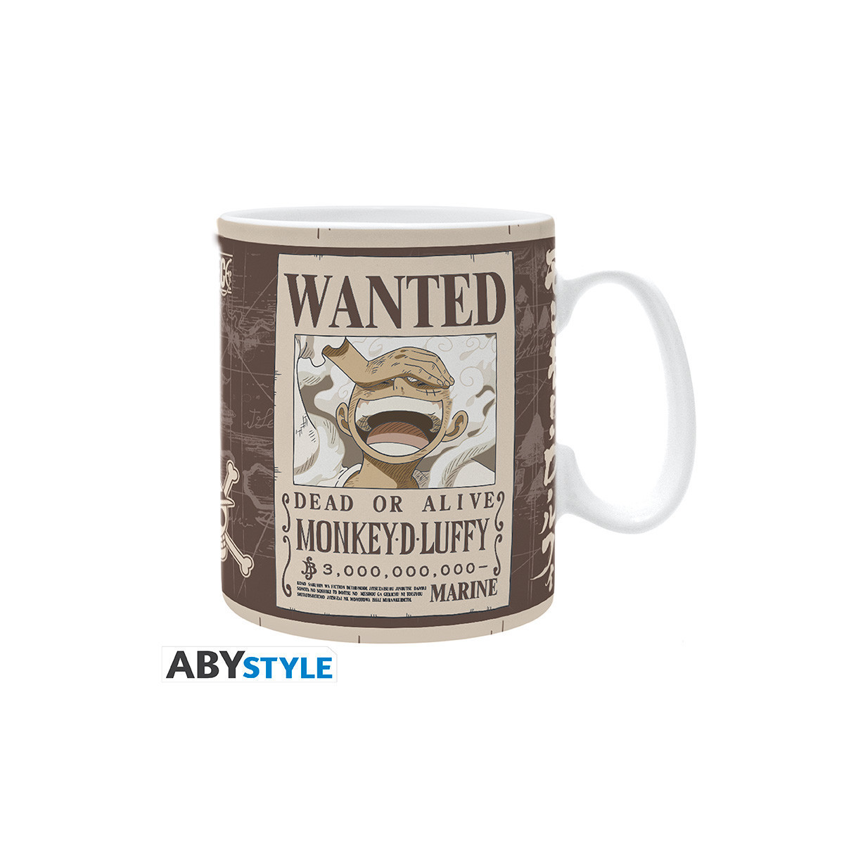 ABYstyle - One Piece - Taza 460 ml - Luffy Wanted