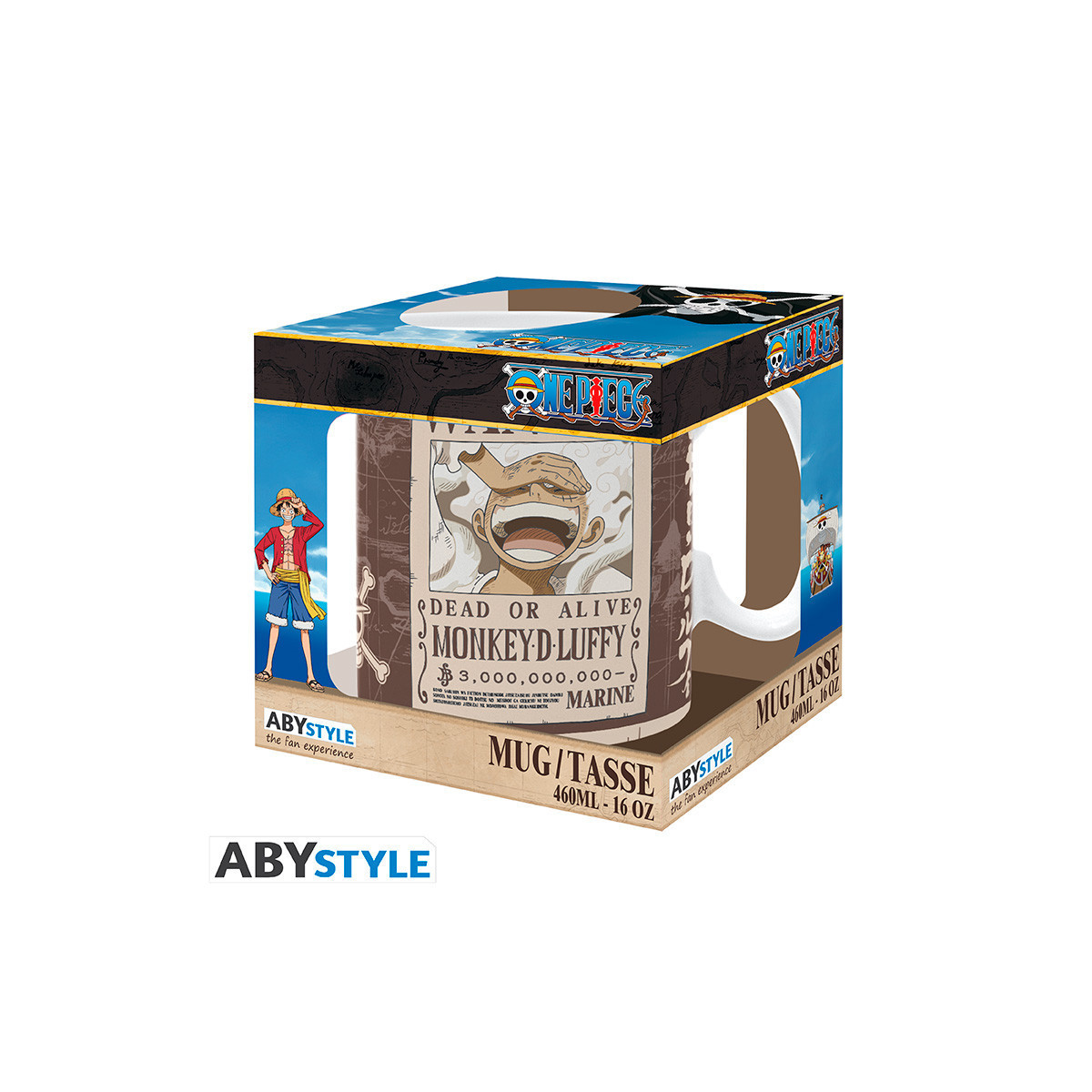 ABYstyle - One Piece - Taza 460 ml - Luffy Wanted