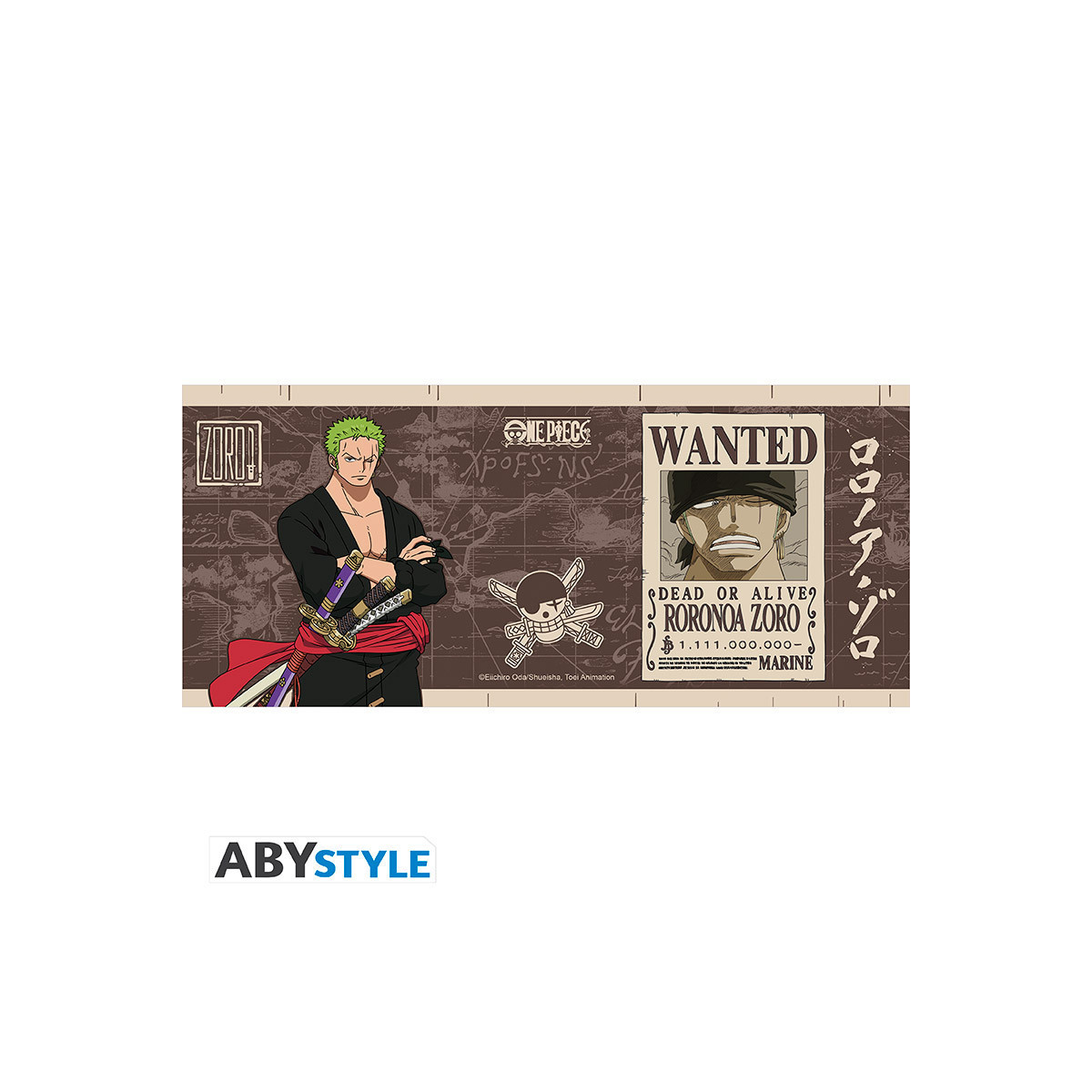 ABYstyle - One Piece - Taza 460 ml - Zoro Wanted