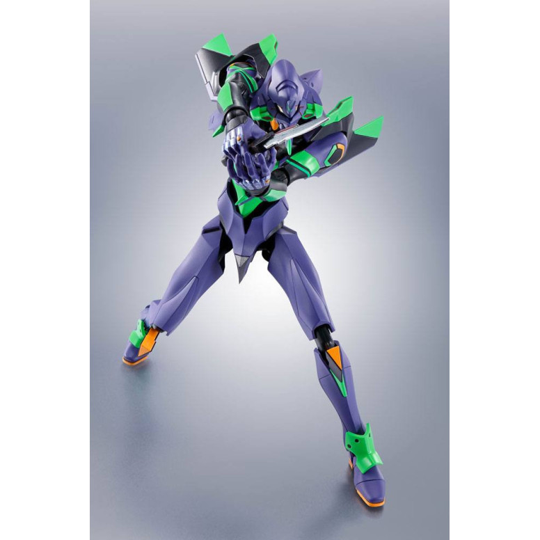 Bandai The Robot Spirits Neon Genesis Evangelion - Side EVA Neon Genesis Evangelion Test Type-01 + Spear of Cassius Renewal Colo