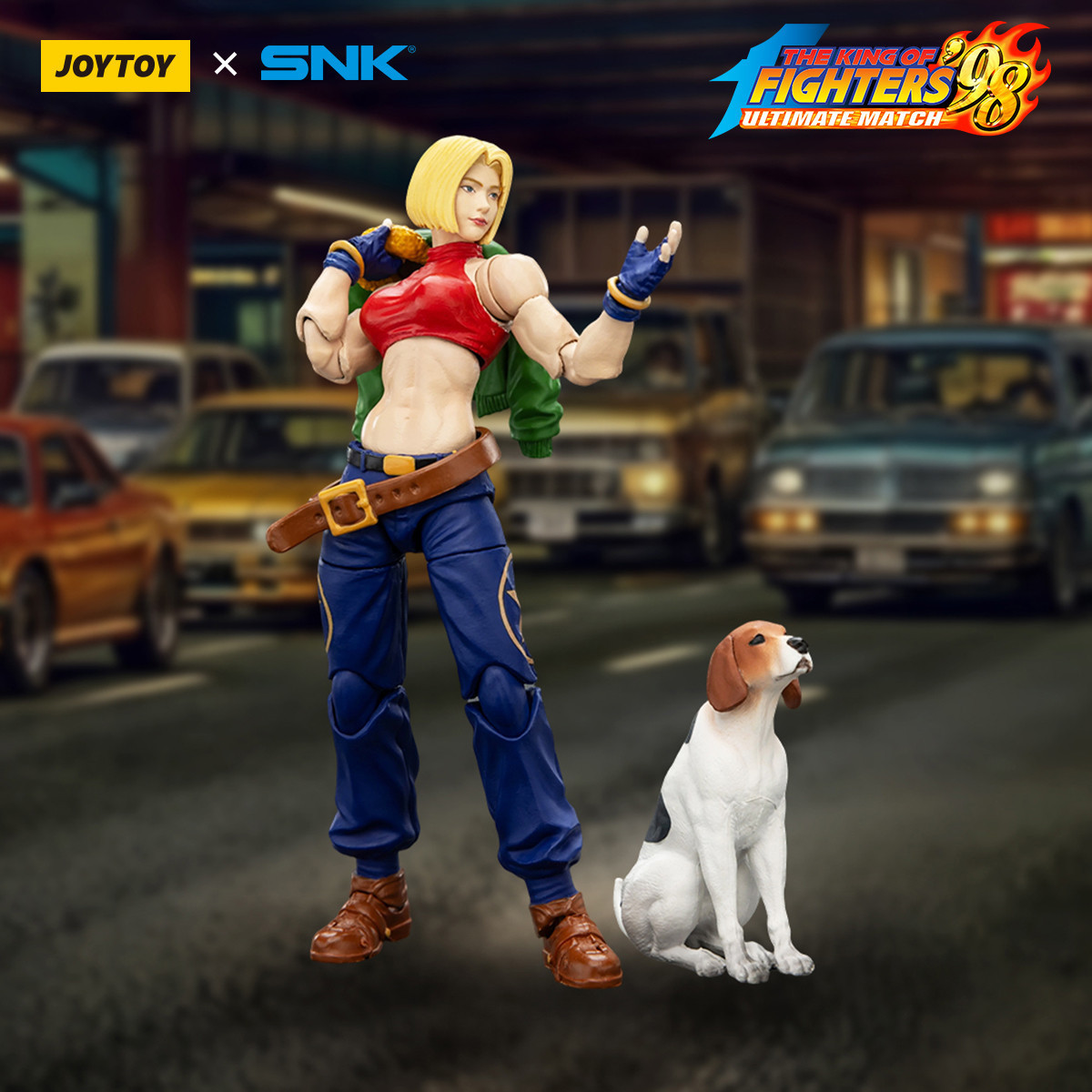 Joytoy X SNK- The The King of Fighters 98 UM - Blue Mary - Equipo Especial