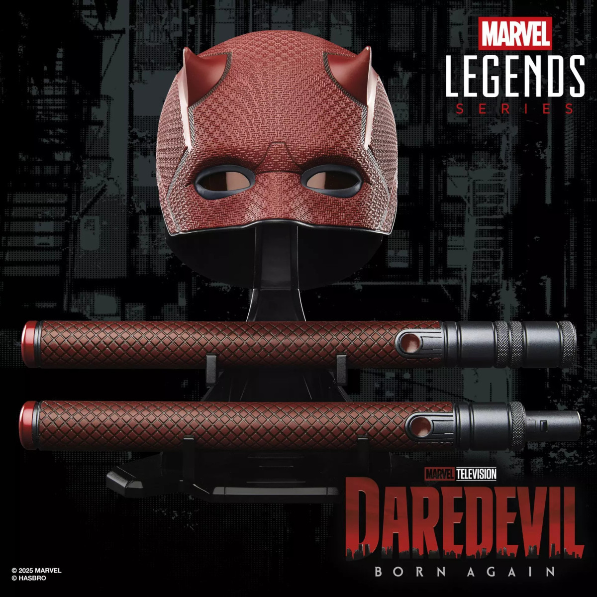 Hasbro - Daredevil born Again Matraque et masque 1/1 - Marvel Legends Series