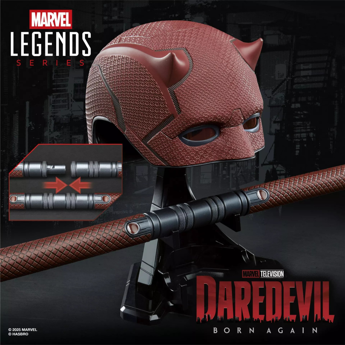 Hasbro - Daredevil born Again Matraque et masque 1/1 - Marvel Legends Series