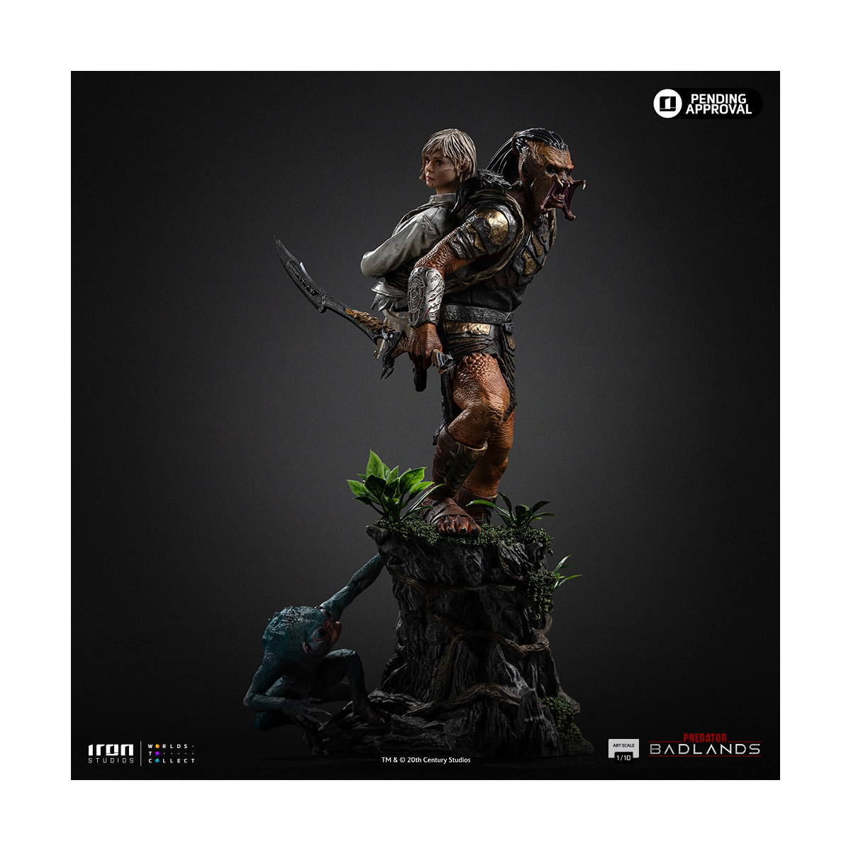 Iron Studios Predator: Badlands - Predator Dek & Thia Art Escala 1/10