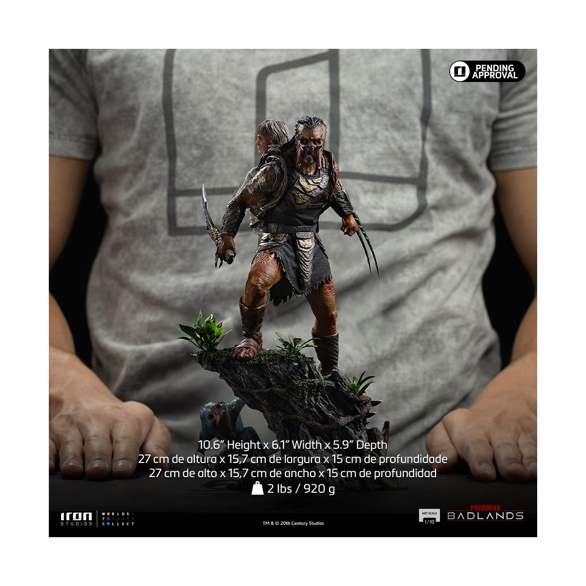 Iron Studios Predator: Badlands - Predator Dek & Thia Art Escala 1/10