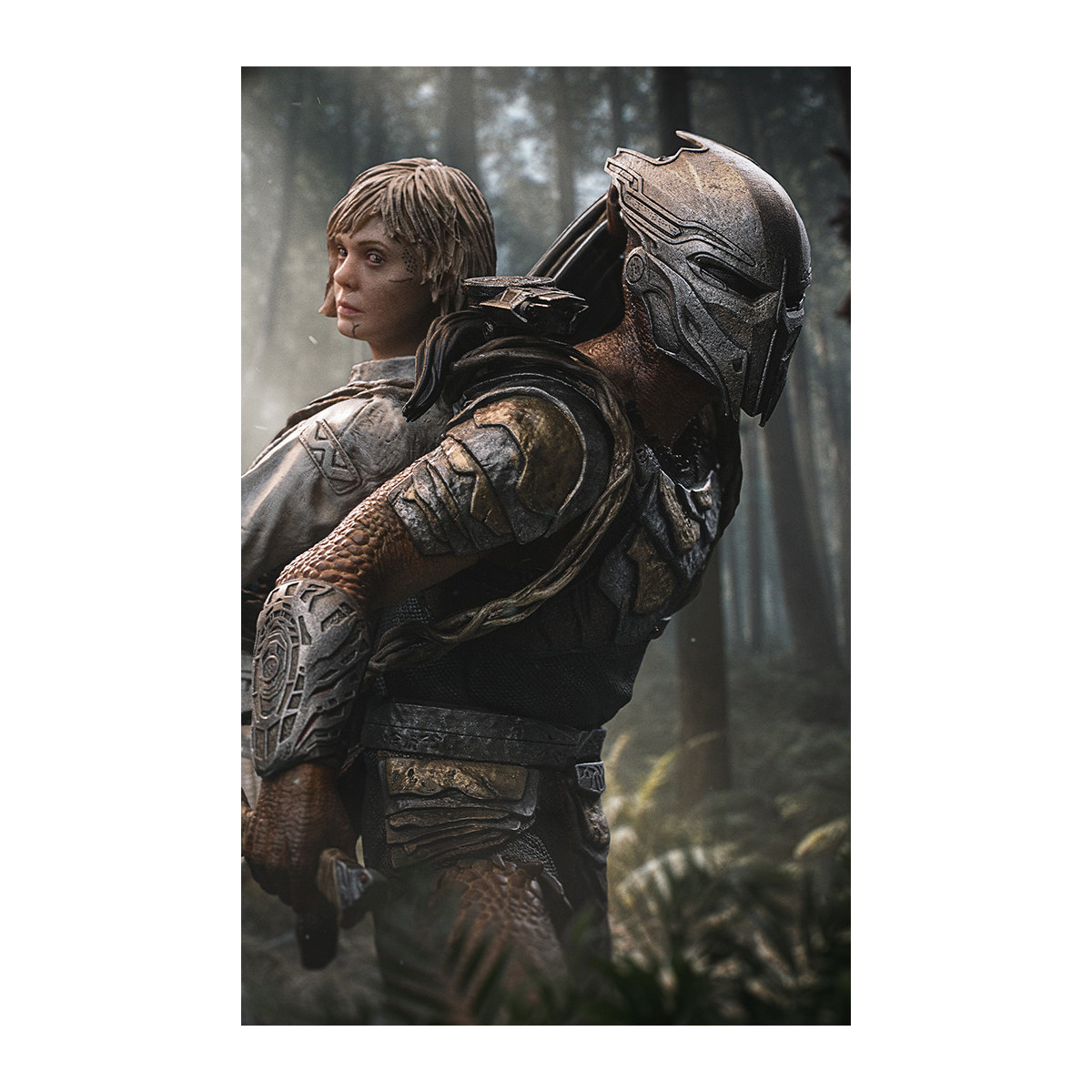Iron Studios Predator: Badlands - Predator Dek & Thia Art Escala 1/10