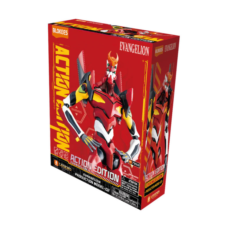 Blokees Evanglion - Edición de acción Neon Genesis Evangelion Production Model-02 - Eva Unit 02