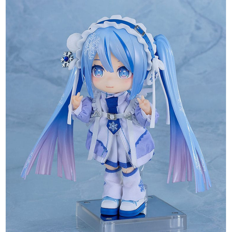 Nendoroid Doll - Snow Miku: Yukiiro Pop Ver. - Personaje Vocal Serie 01: Hatsune Miku