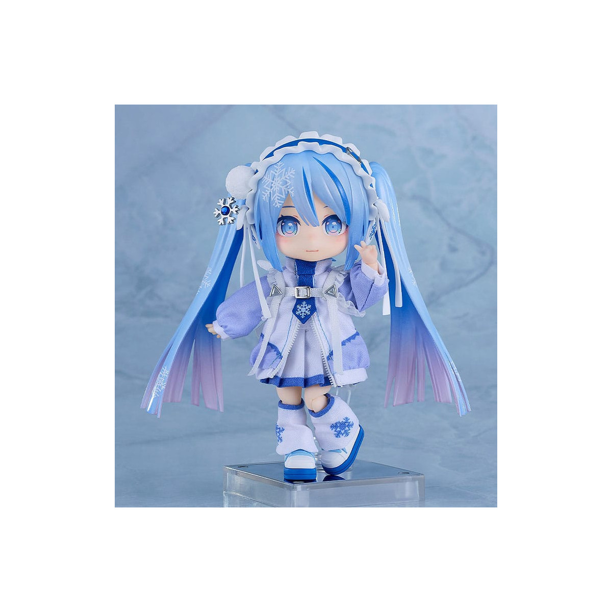 Nendoroid Doll - Snow Miku: Yukiiro Pop Ver. - Personaje Vocal Serie 01: Hatsune Miku