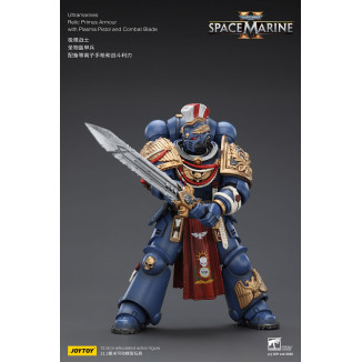 JoyToy - Space Marines II - Ultramarines - Armadura Relic Primus con Pistola de Plasma y Espada de Combate 1/18