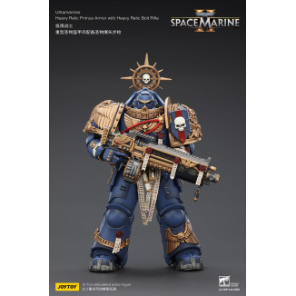 JoyToy - Space Marines II - Ultramarines - Heavy Relic Primus Armor con Heavy Relic Bolt Rifle 1/18