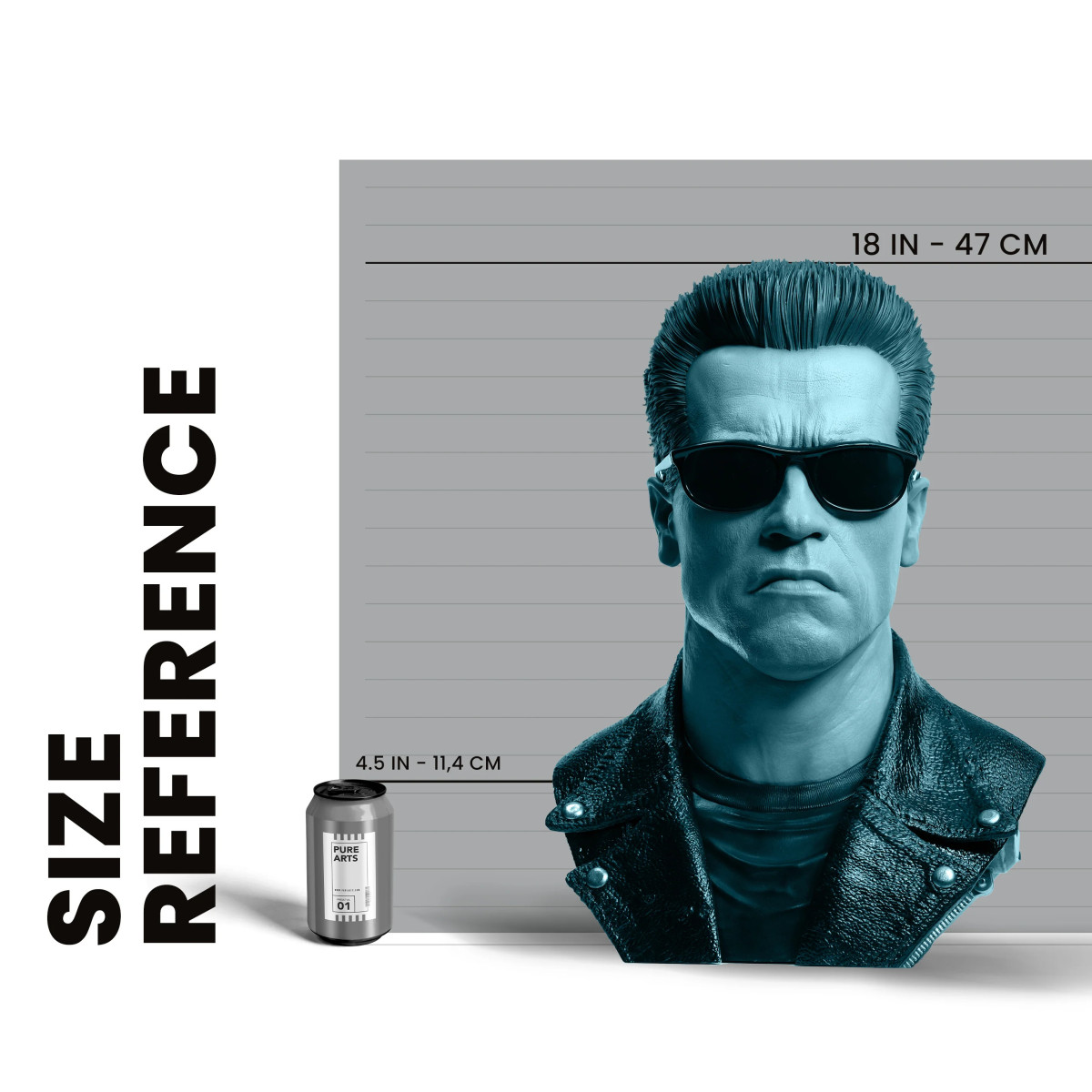 Pure Arts Terminator 2 T-800 Modelo 101 Art La Máscara