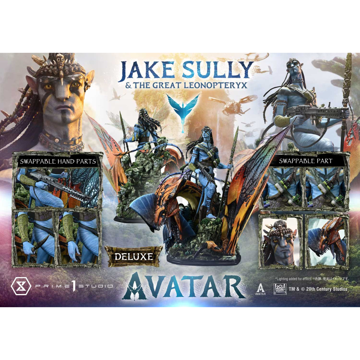 Prime 1 Studio Avatar - Jake Sully & The Great Leonopteryx Deluxe Bonus Version 1/4