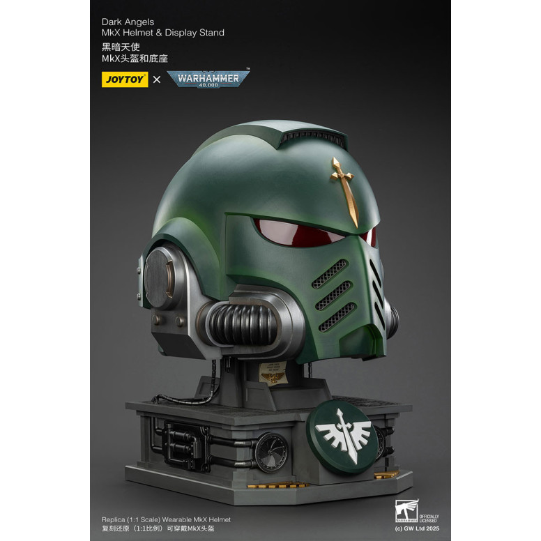 JoyToy - Warhammer 40000 - Dark Angels MkX Casco y Expositor 1/1