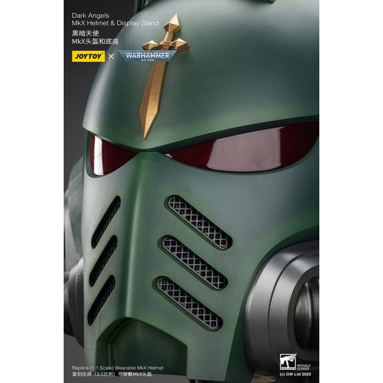 JoyToy - Warhammer 40000 - Dark Angels MkX Casco y Expositor 1/1