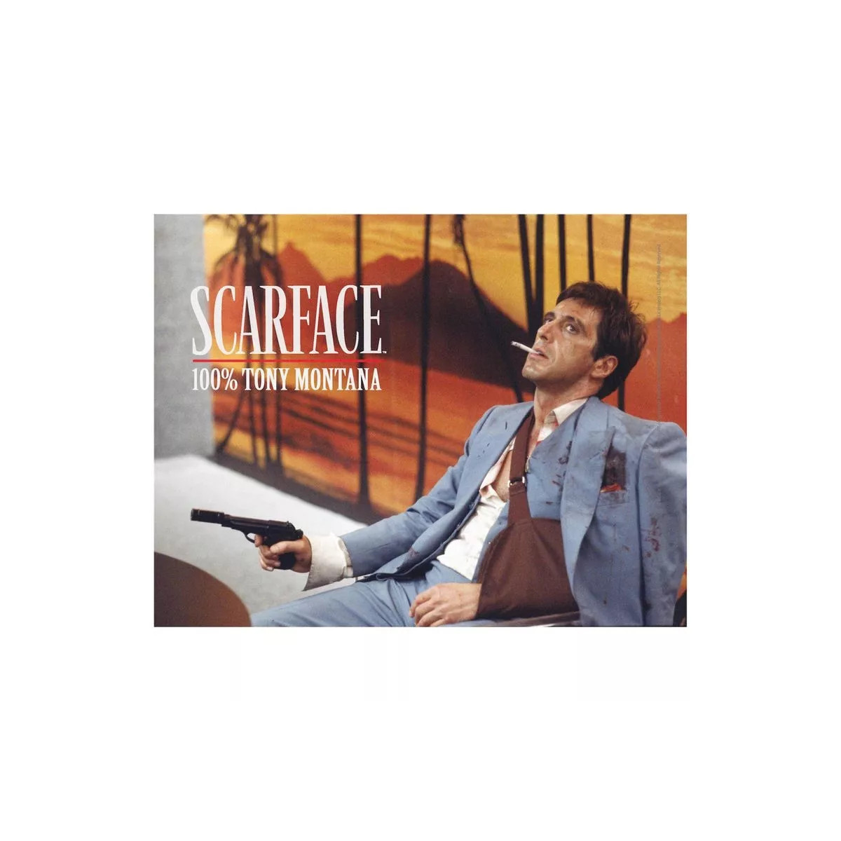 SD Toys - Scarface póster de cristal "100% Tony Montana