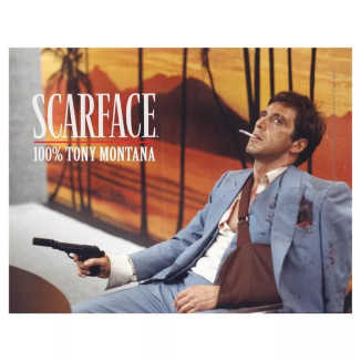 SD Toys - Scarface póster de cristal "100% Tony Montana