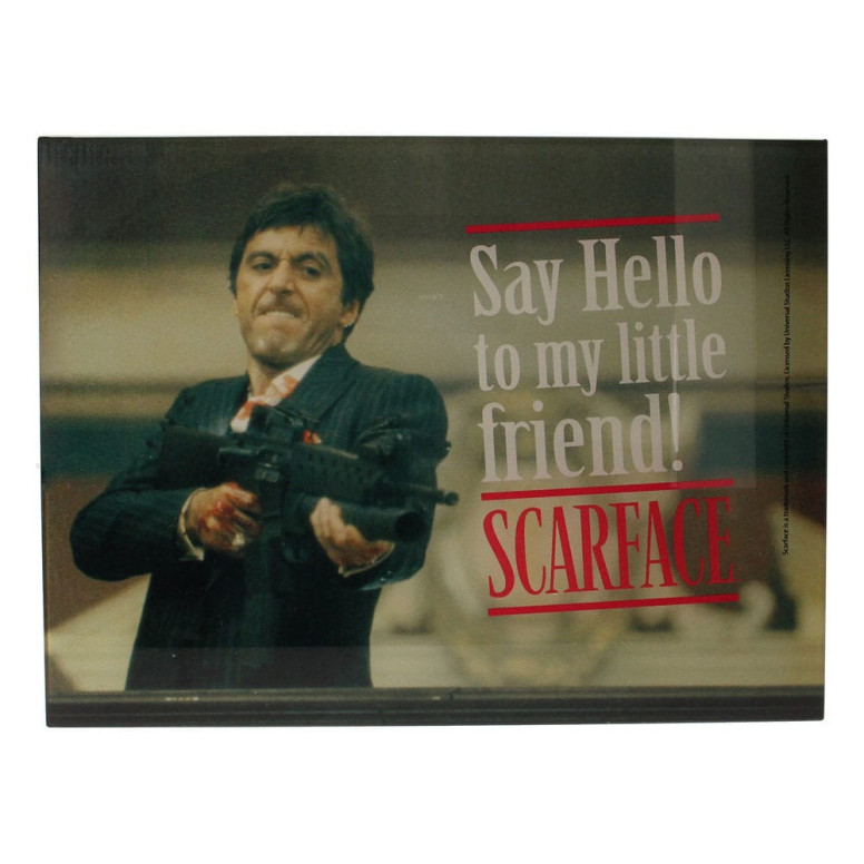 SD Toys - Scarface póster de cristal "Say Hello
