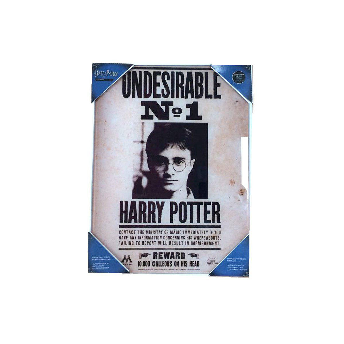 SD Toys - Póster de cristal de Harry Potter "Indeseable nº 1