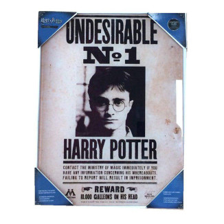 SD Toys - Póster de cristal de Harry Potter "Indeseable nº 1