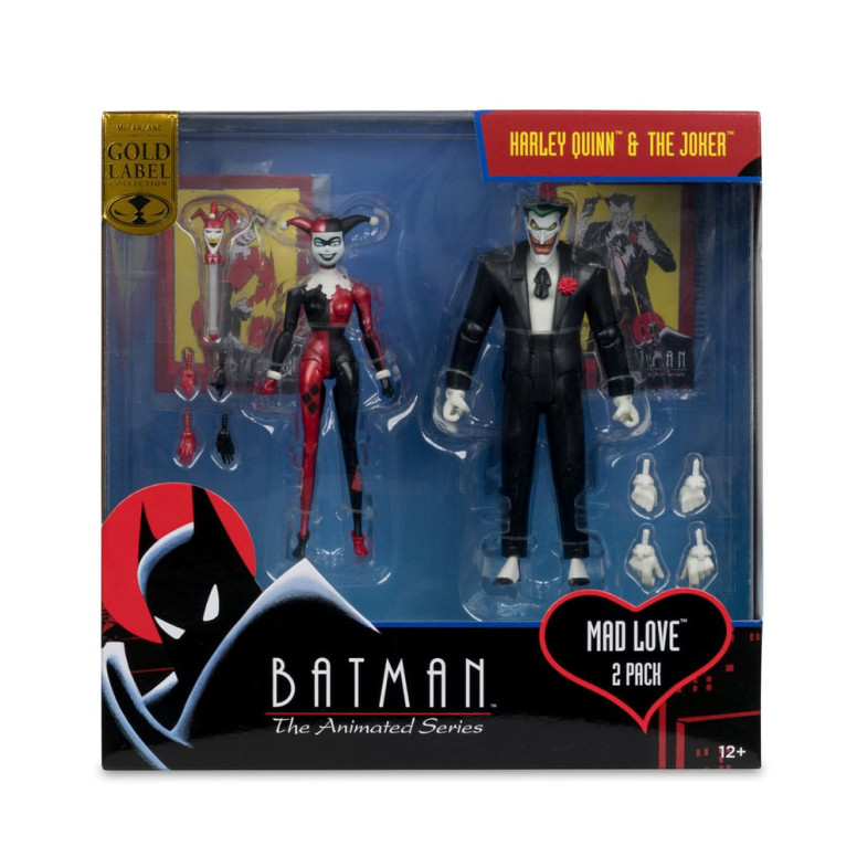 Mc Farlane DC Direct - Harley Quinn & The Joker (Mad Love) (Gold Label) - Batman: The Animated Series 1992