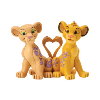 Disney Tradiciones de Jim Shore - El rey león - Nala y Simba el corazón