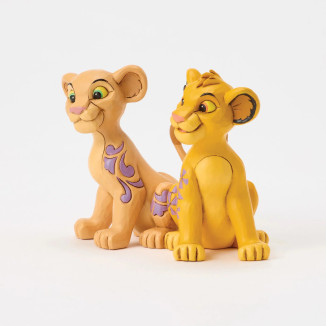 Disney Tradiciones de Jim Shore - El rey león - Nala y Simba el corazón