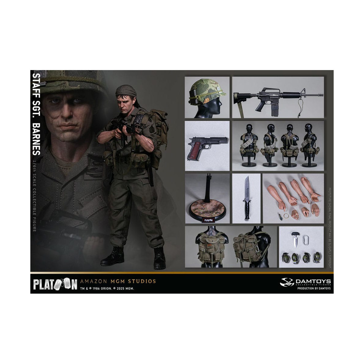DAMTOYS - Pelotón - Sargento Barnes 1/6 Coleccionable