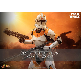 Hot Toys Star Wars - 104 Batallón Wolfpack Clone Trooper Versión Deluxe - The Clone Wars 1/6 Figurine