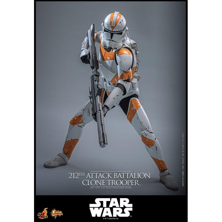 Hot Toys Star Wars - 104 Batallón Wolfpack Clone Trooper Versión Deluxe - The Clone Wars 1/6 Figurine