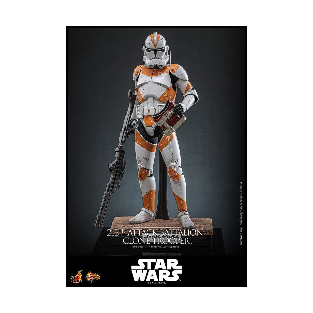 Hot Toys Star Wars - 104 Batallón Wolfpack Clone Trooper Versión Deluxe - The Clone Wars 1/6 Figurine