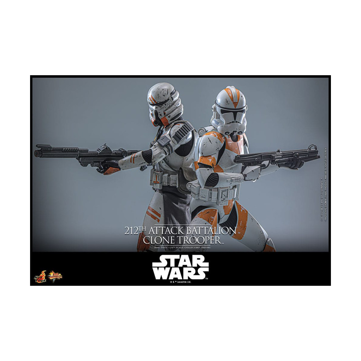 Hot Toys Star Wars - 104 Batallón Wolfpack Clone Trooper Versión Deluxe - The Clone Wars 1/6 Figurine