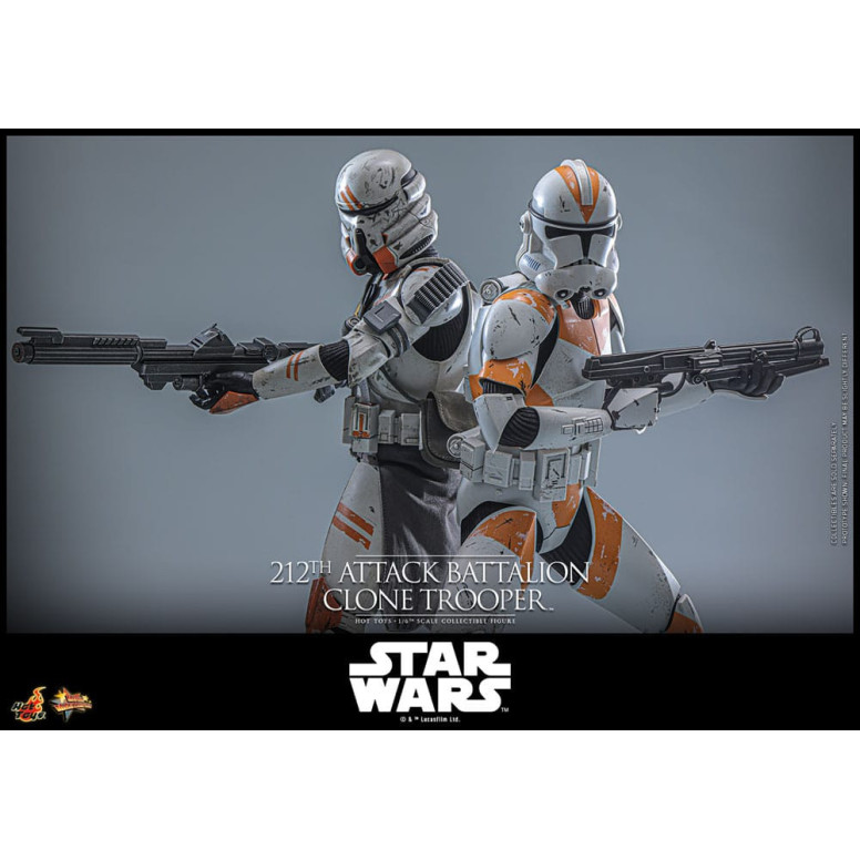 Hot Toys Star Wars - 104 Batallón Wolfpack Clone Trooper Versión Deluxe - The Clone Wars 1/6 Figurine