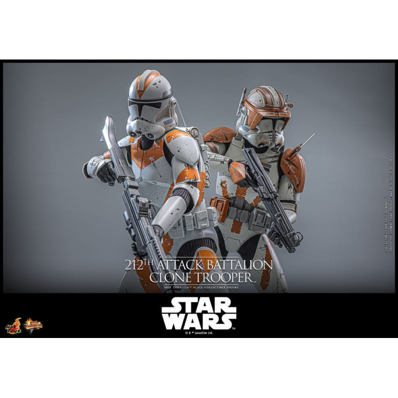 Hot Toys Star Wars - 104 Batallón Wolfpack Clone Trooper Versión Deluxe - The Clone Wars 1/6 Figurine
