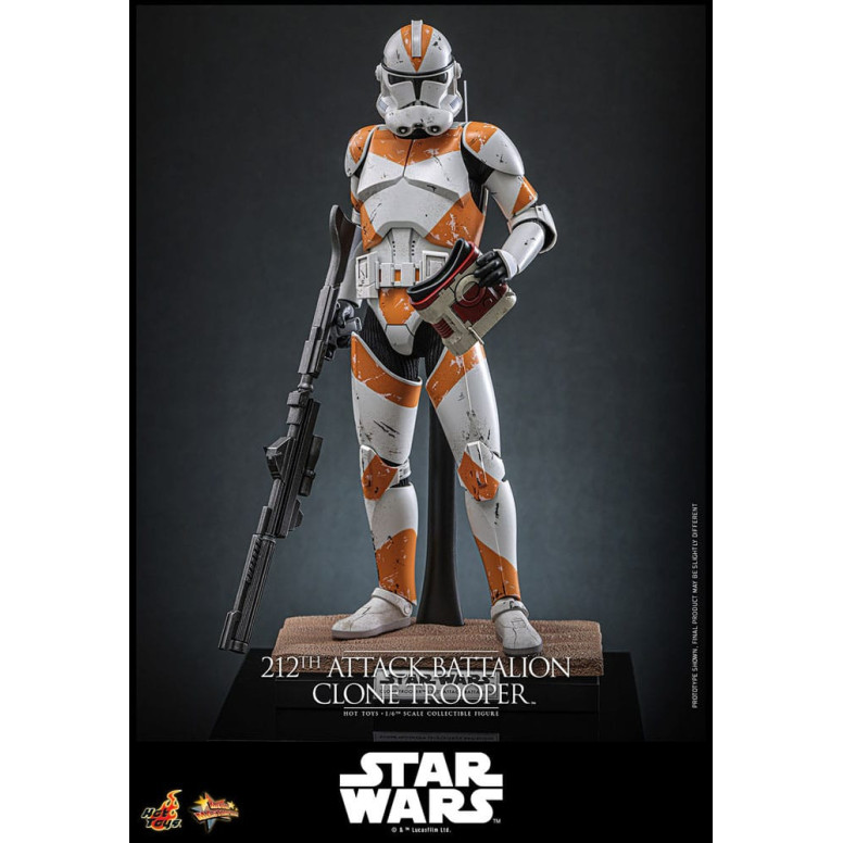 Hot Toys Star Wars - 212º Batallón de Ataque Clone Trooper Versión Deluxe - The Clone Wars 1/6