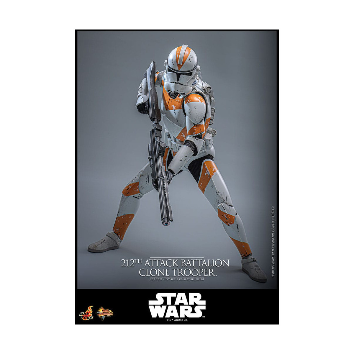 Hot Toys Star Wars - 212º Batallón de Ataque Clone Trooper Versión Deluxe - The Clone Wars 1/6