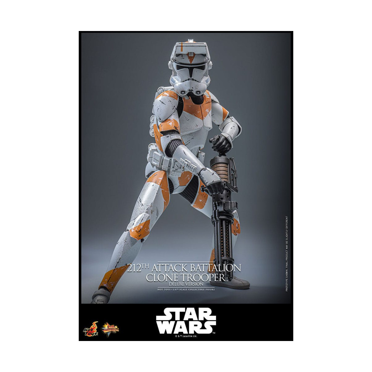 Hot Toys Star Wars - 212º Batallón de Ataque Clone Trooper Versión Deluxe - The Clone Wars 1/6